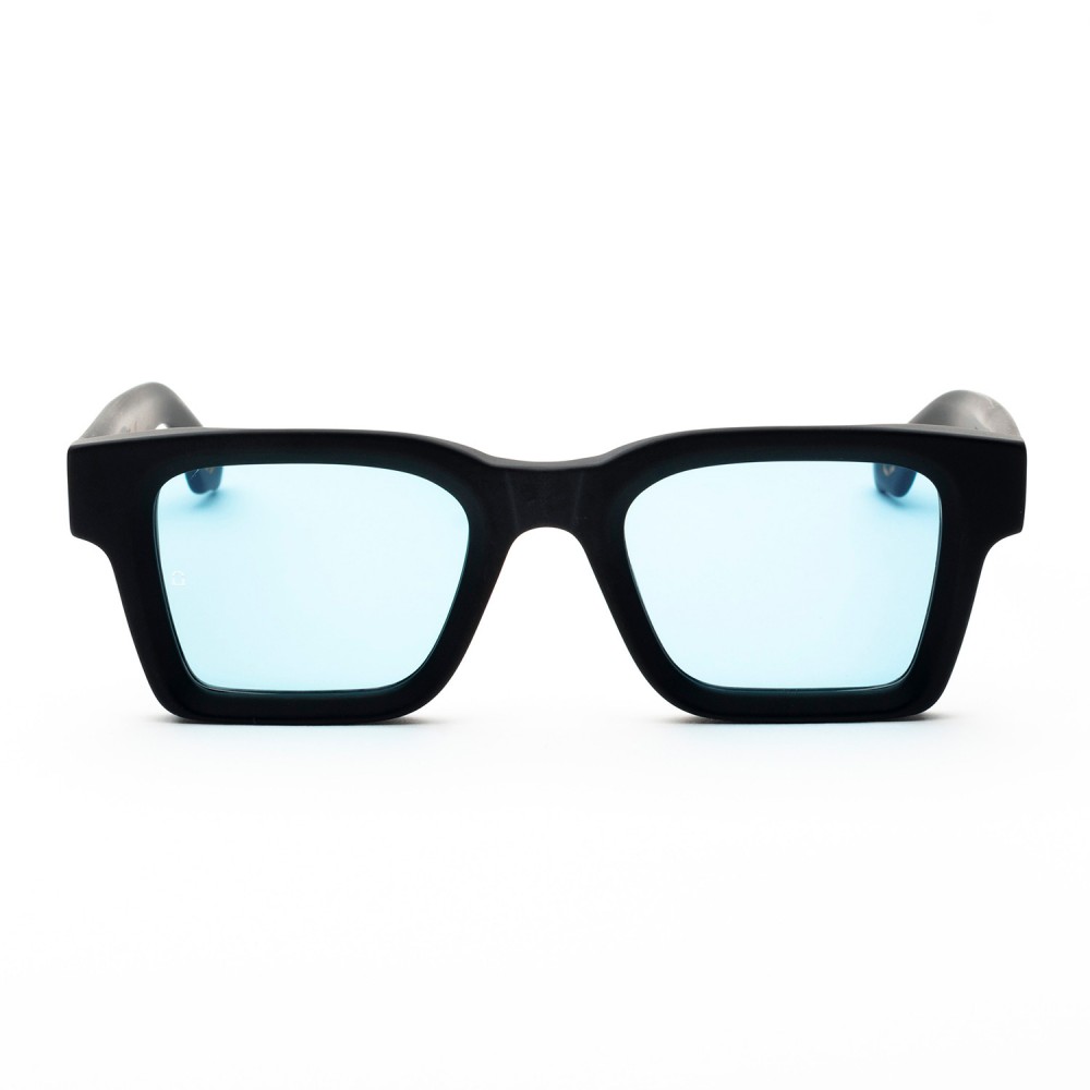 Occhiali da sole Soho London Portobello Satin Black - Light Blue