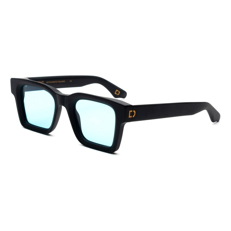 Occhiali da sole Soho London Portobello Satin Black - Light Blue