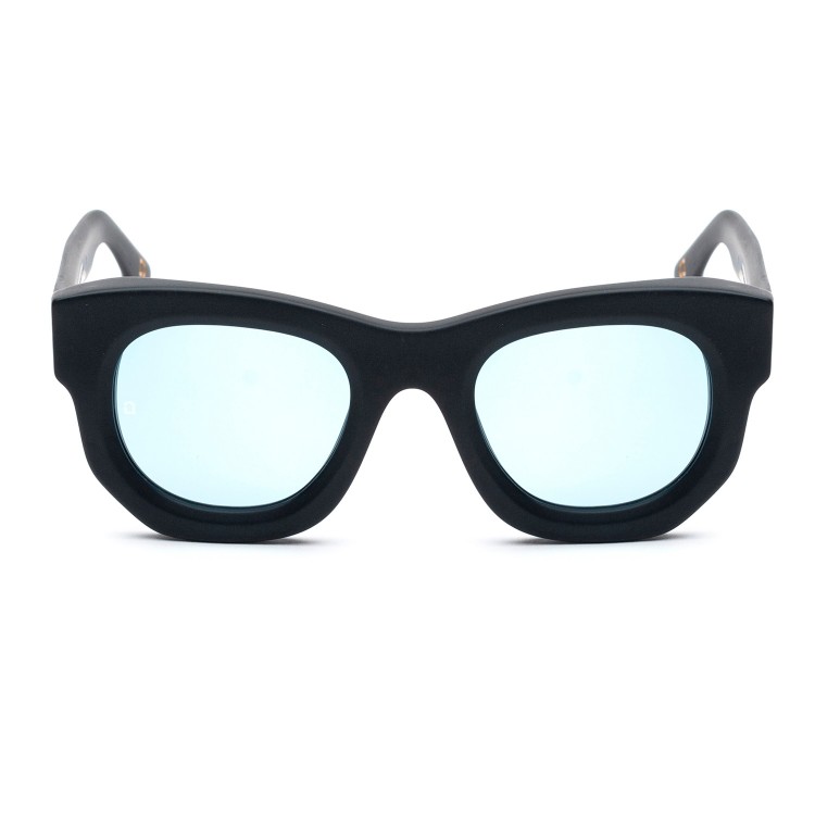 Occhiali da sole Soho London Lombard Satin Black - Light Blue