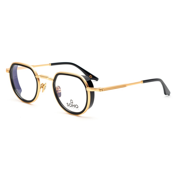 Occhiali da vista Soho London Barnet Titanium Gold - Black