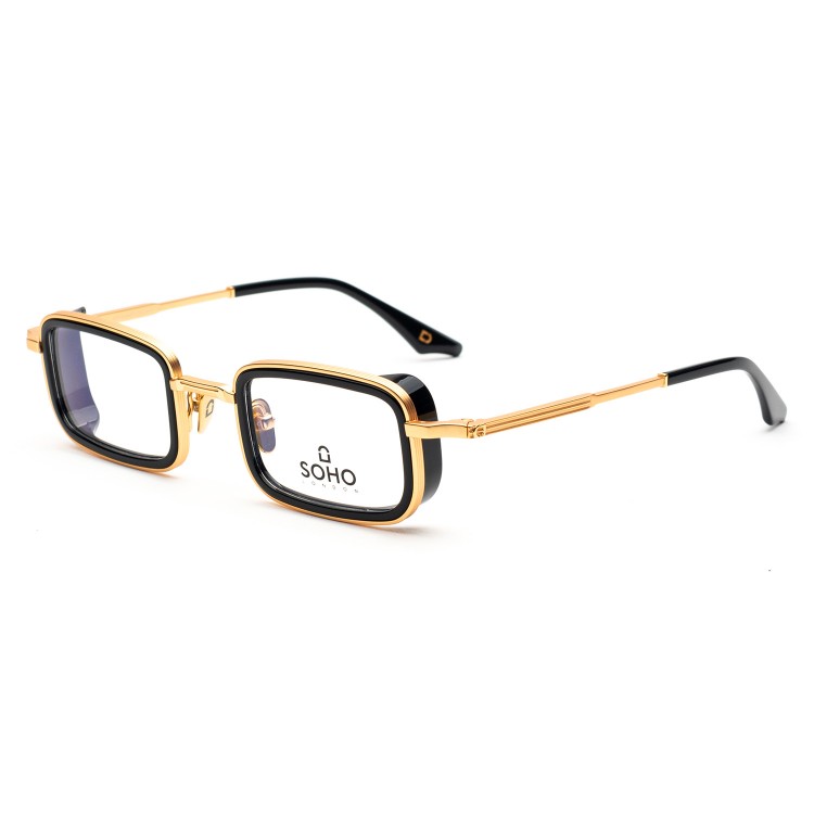 Occhiali da vista Soho London Merton Titanium Oro-Nero