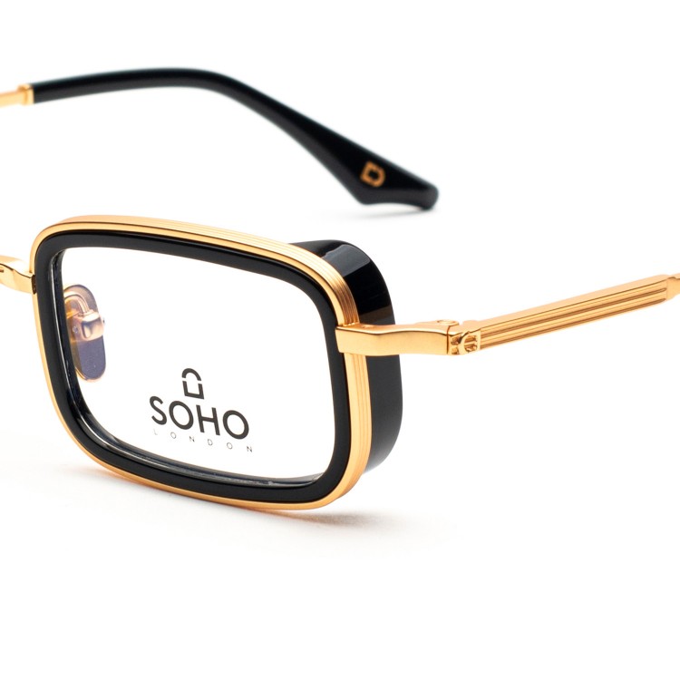 Occhiali da vista Soho London Merton Titanium Oro-Nero