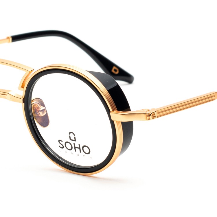 Occhiali da vista Soho London Holborn Titanium Oro/Nero