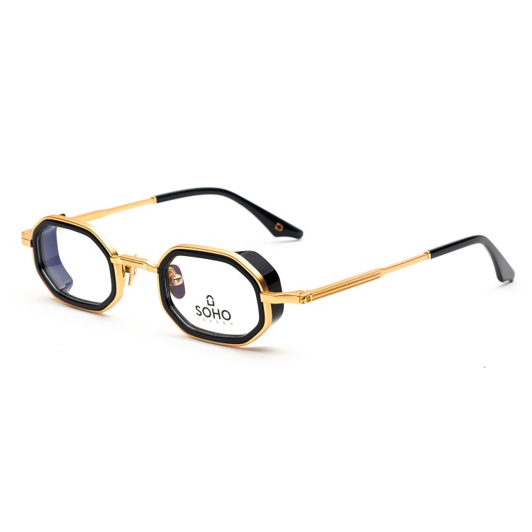 Occhiali da vista Soho London Harrow Titanium Oro/Nero