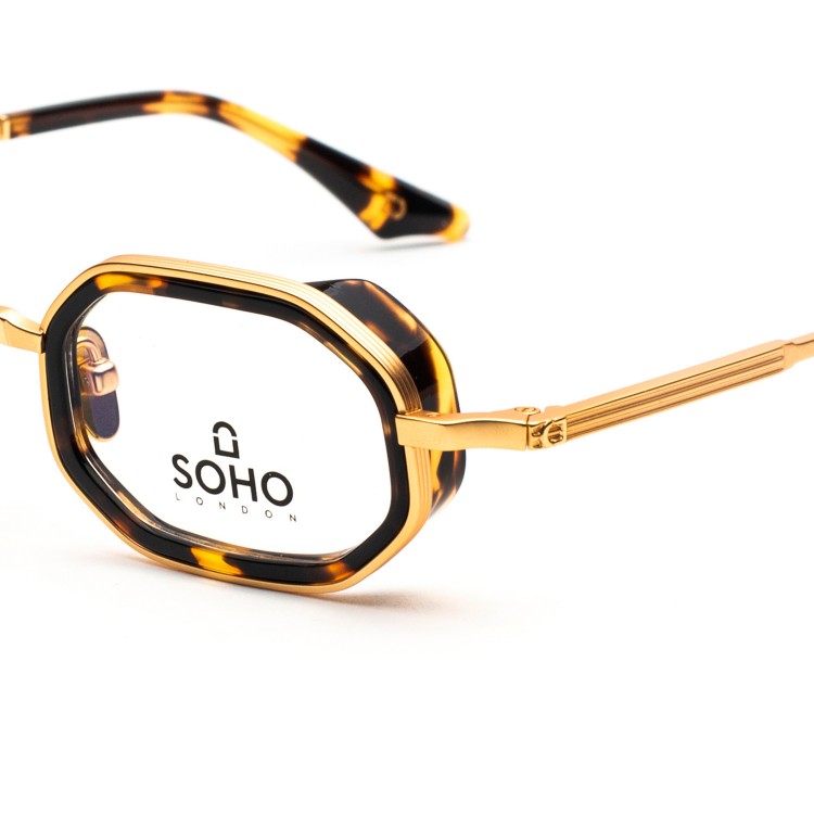 Occhiali da vista Soho London Harrow Titanium Oro/Tartaruga