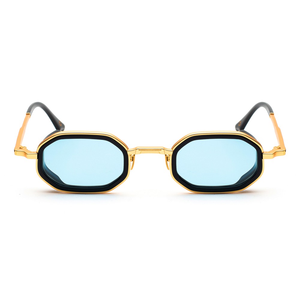 Occhiali da sole Soho London Harrow Titanium Oro/Nero - Azzurro