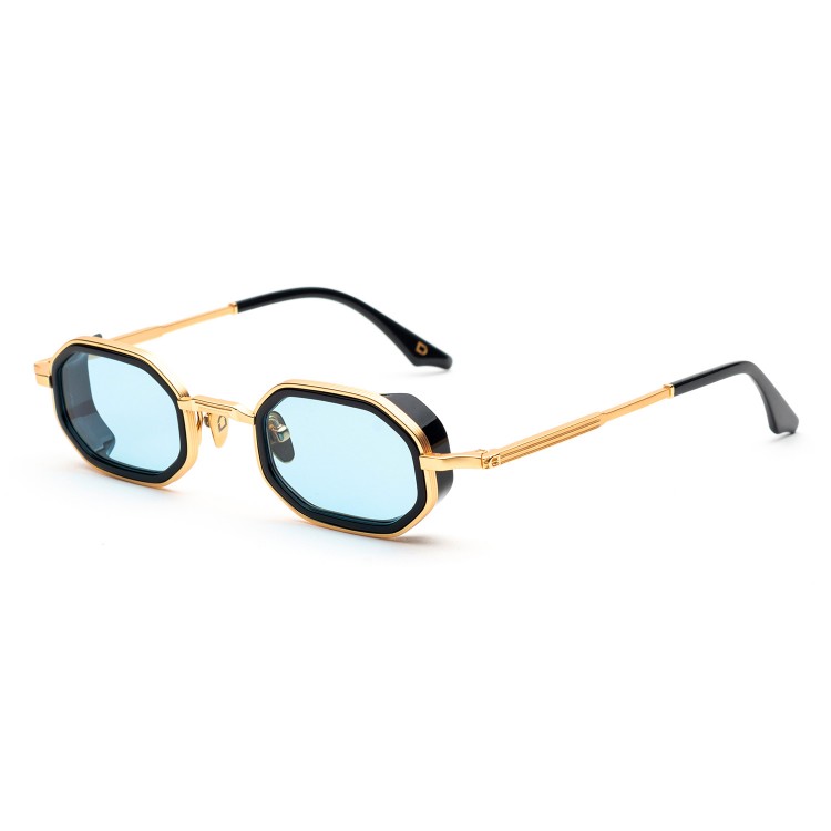 Occhiali da sole Soho London Harrow Titanium Oro/Nero - Azzurro