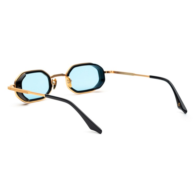 Occhiali da sole Soho London Harrow Titanium Oro/Nero - Azzurro