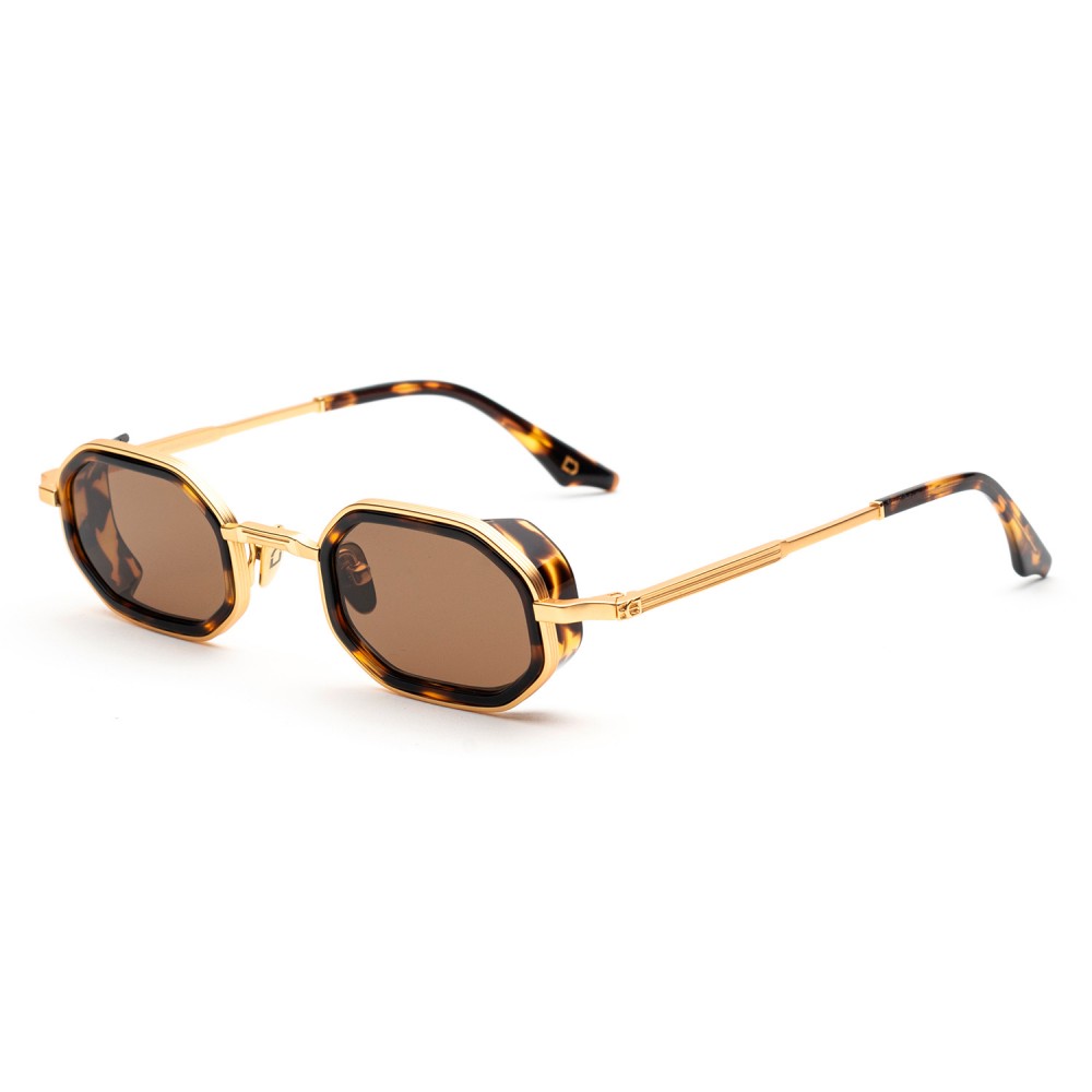 Occhiali da sole Soho London Harrow Titanium Oro/Tartaruga - Marrone