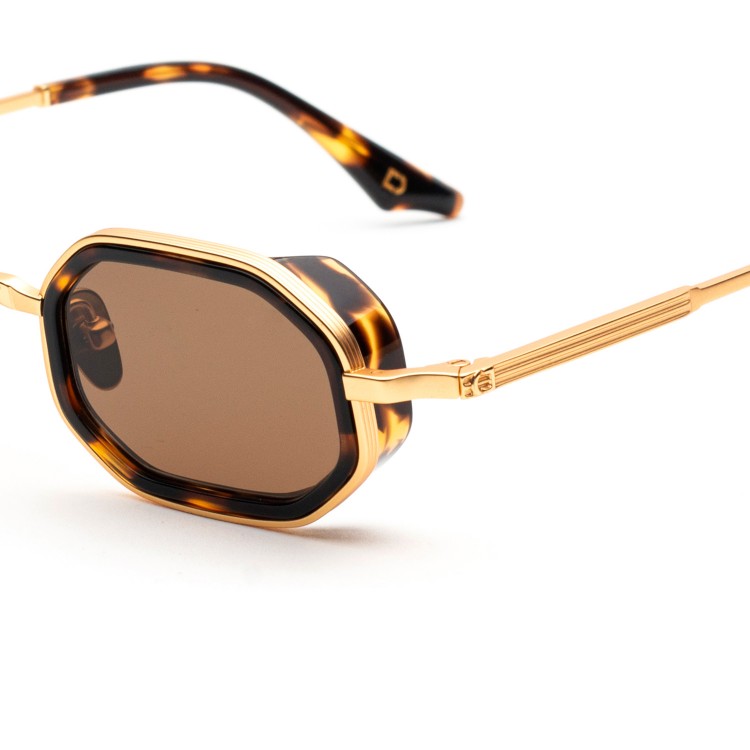 Occhiali da sole Soho London Harrow Titanium Oro/Tartaruga - Marrone